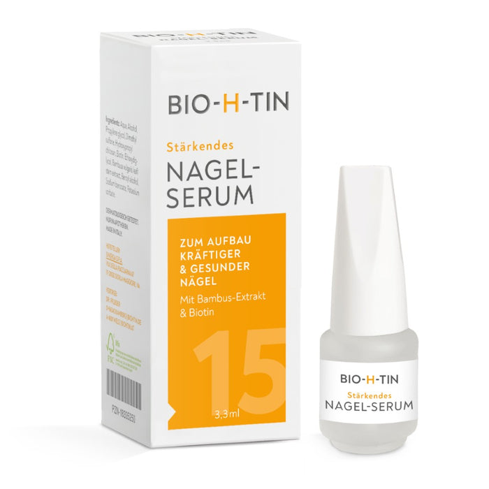BIO-H-TIN stärkendes Nagelserum zum Aufbau kräftiger und gesunder Nägel, 3.3 ml Lösung