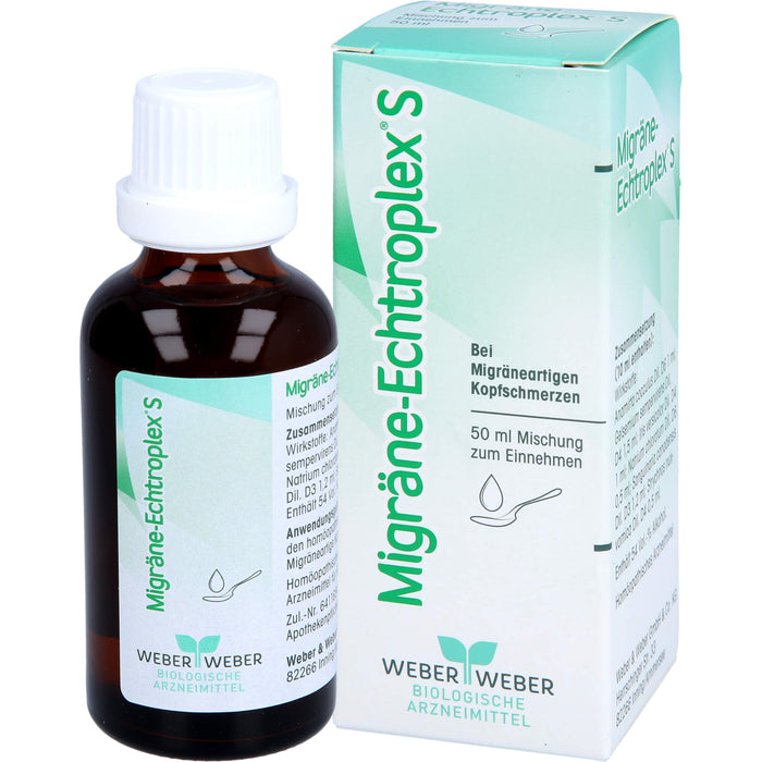 Migräne-Echtroplex S Mischung bei migräneartigen Kopfschmerzen, 50 ml Mischung