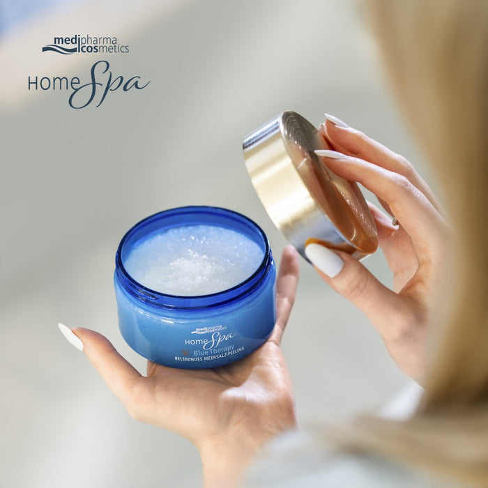Medipharma Cosmetics Home Spa Blue Therapy belebendes Meersalz-Peeling, 250 g Peeling