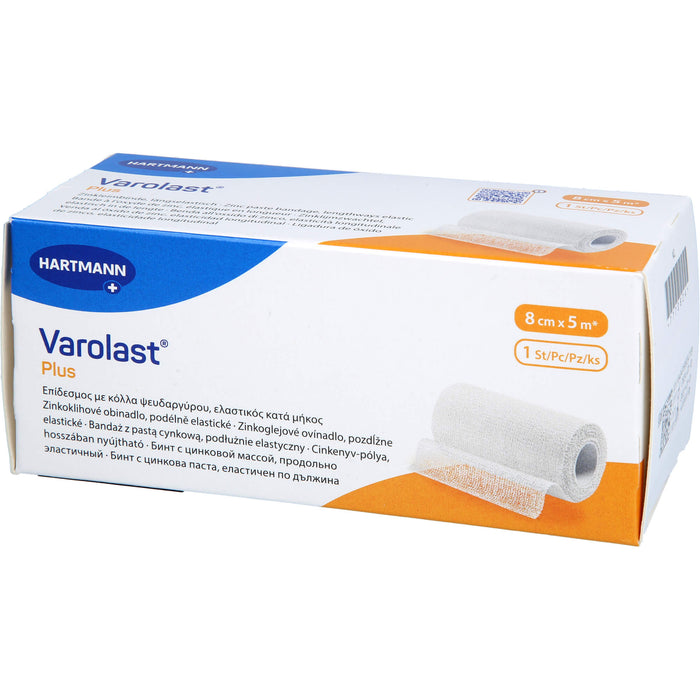 Varolast Plus 8 cm x 5 m Zinkleimbinde, 1 St. Packung