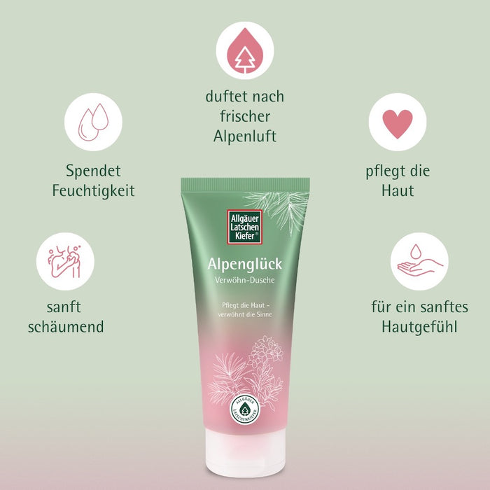 Allgäuer Latschenkiefer Alpenglück Verwöhn-Dusche, 200 ml Duschgel