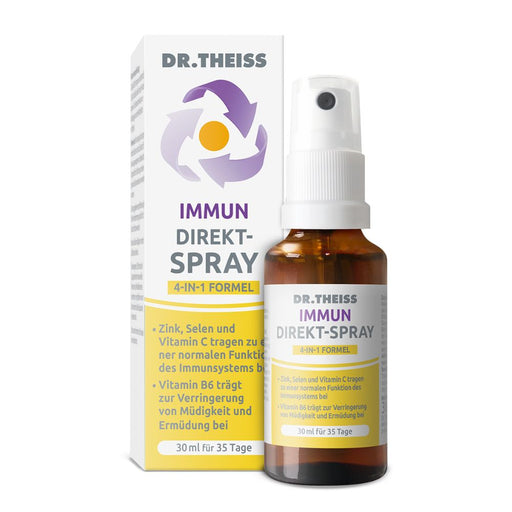 Dr.Theiss Immun Direkt-Spray für eine normale Funktion des Immunsystems und zur Verringerung von Müdigkeit, 30 ml Spray