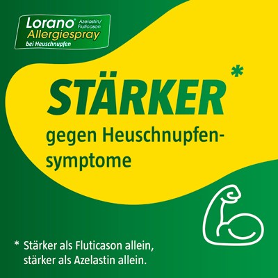 Lorano Azelastin/Fluticason Allergiespray bei Heuschnupfen, 1 St. Spray
