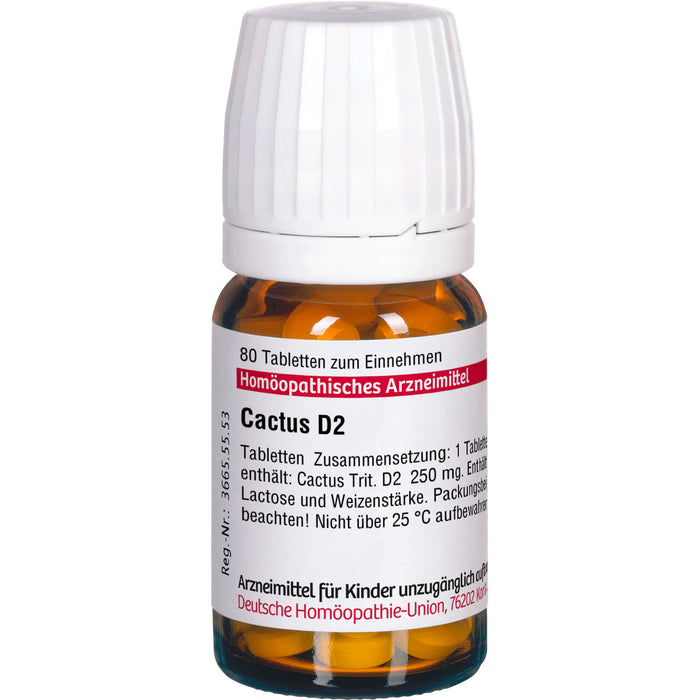 Cactus D2 DHU Tabletten, 80 St. Tabletten