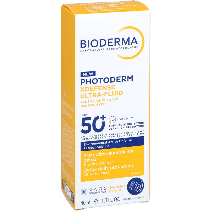 BIODERMA Photoderm XDefense Ultra-Fluid LSF 50+ sehr hell getönt, 40 ml Lösung