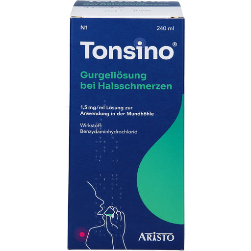 Tonsino Gurgellösung bei Halsschmerzen, 240 ml Lösung
