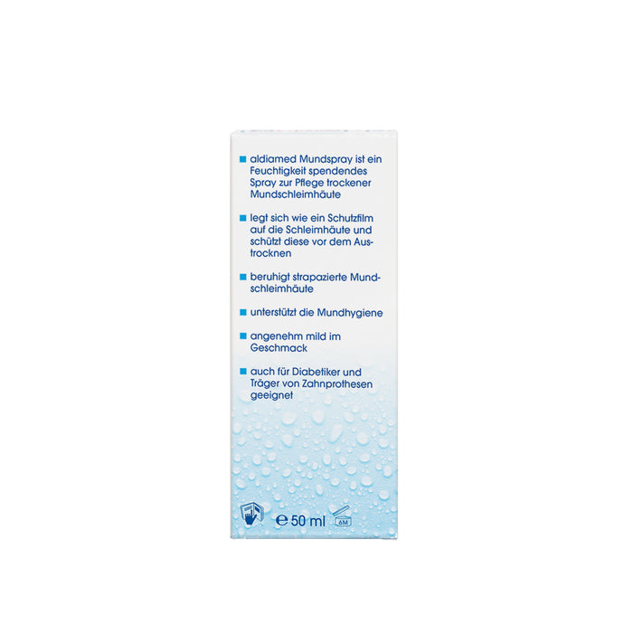 aldiamed Mundspray Gelfluid Speichelergänzung bei Mundtrockenheit, 50 ml Lösung