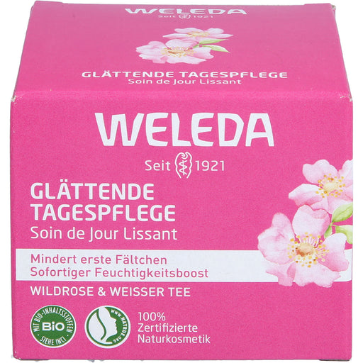 WELEDA glättende Tagespflege Wildrose & Weißer Tee mindert erste Fältchen, 40 ml Creme