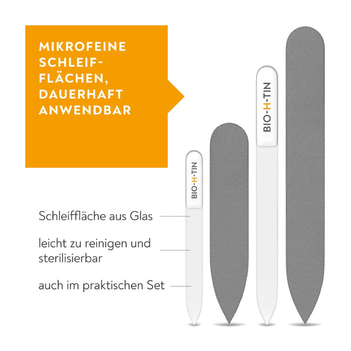 BIO-H-TIN Glas-Nagelfeile Set, 1 St. Feile