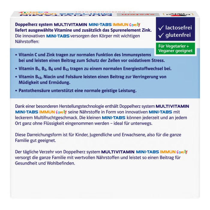 Doppelherz System Multivitamin Mini-Tabs Family, 20 St. Beutel