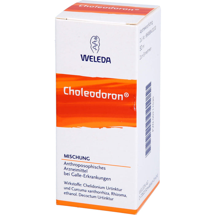 WELEDA Choleodoron Mischung bei Galle-Erkrankungen, 50 ml Lösung