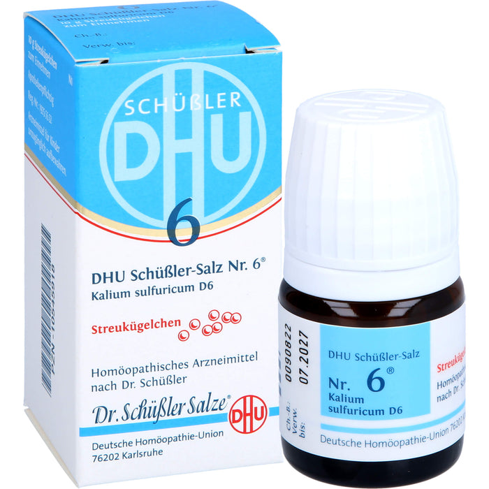 DHU Schüßler-Salz Nr. 6 Kalium sulfuricum D6, 10 g Globuli