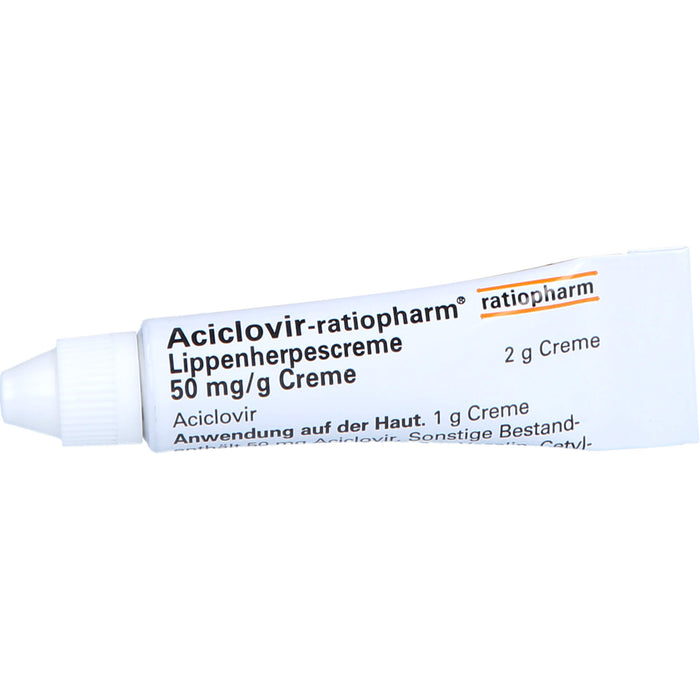 Aciclovir-ratiopharm Lippenherpescreme, 2 g Cream