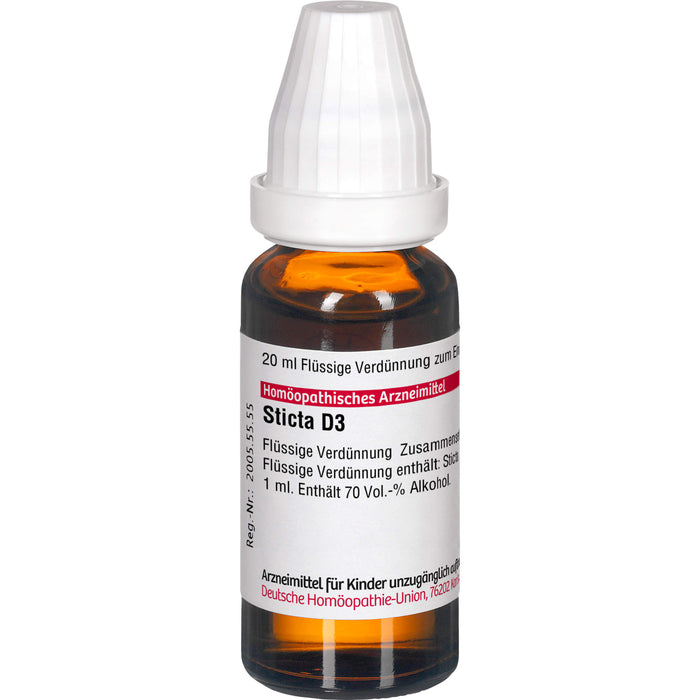 Sticta D3 DHU Dilution, 20 ml Lösung