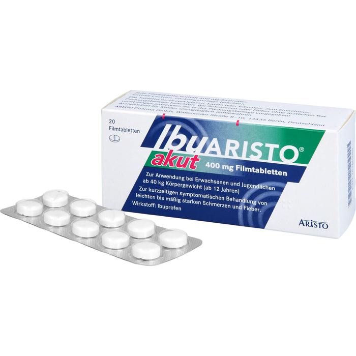 IbuARISTO akut 400 mg Filmtabletten, 20 St. Tabletten