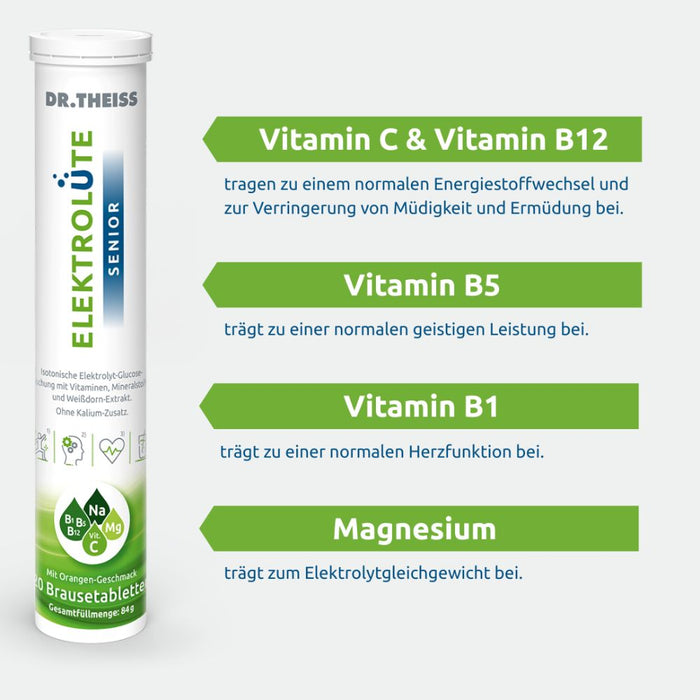 Dr. Theiss Elektrolüte Senior, 20 St. Brausetabletten
