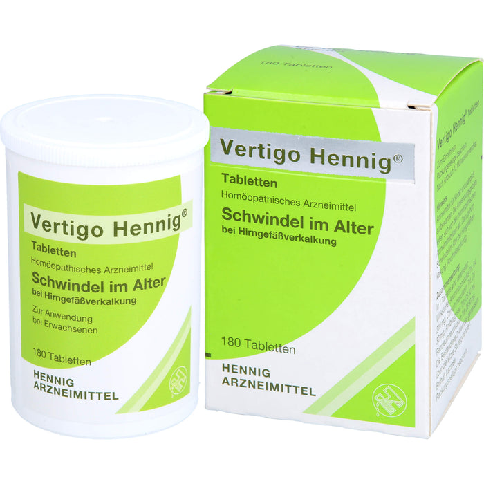 Vertigo Hennig Tabletten, 180 St. Tabletten