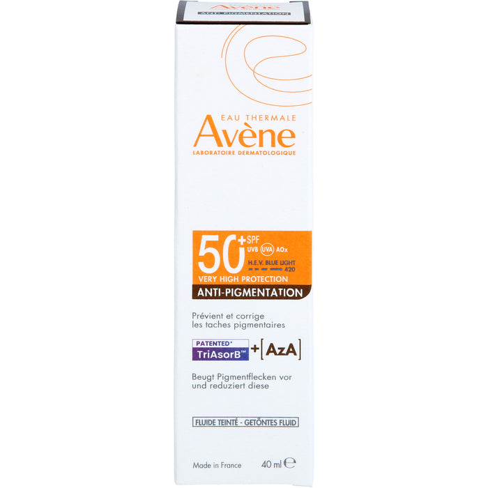 Avène Anti-Pigmentation getöntes Fluid LSF 50+ für empfindliche Haut, 40 ml Lösung