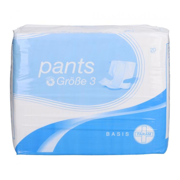 PARAM PANTS Basis Tag Gr.III, 20 St. Pants