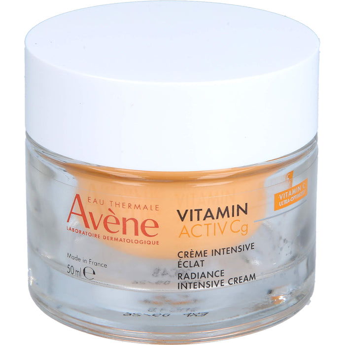 Avène Eau Thermale Vitamin Activ Cg Radiance Intensiv-Creme mildert Falten, steigert die Ausstrahlung der Haut und reduziert Pigmentflecken, 50 ml Creme