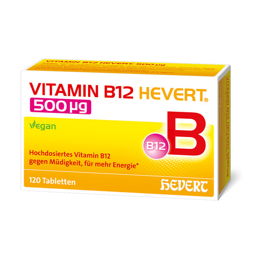 Vitamin B12 Hevert 500 µg Tabletten, 120 St. Tabletten
