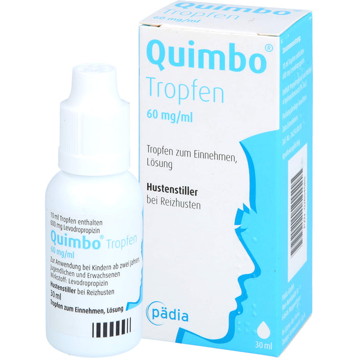 Quimbo Tropfen Hustenstiller bei Reizhusten, 30 ml Lösung