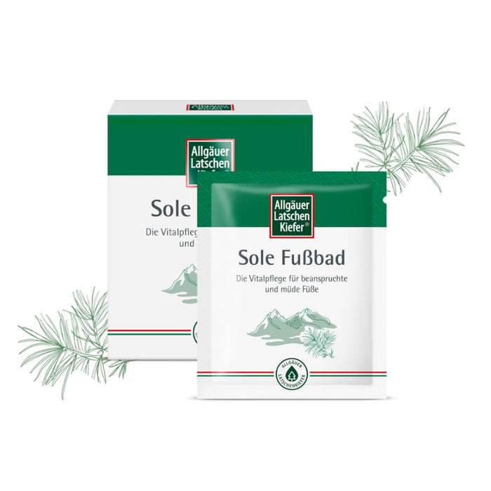 Allgäuer Latschenkiefer Sole Fußbad, 10 St. Beutel