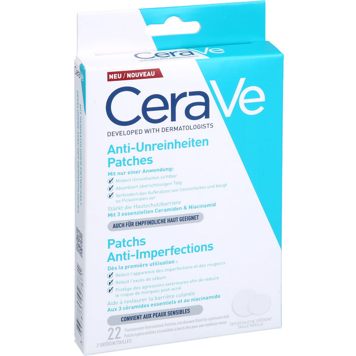 CeraVe Anti-Unreinheiten Patches für empfindliche Haut, 22 St. Pflaster