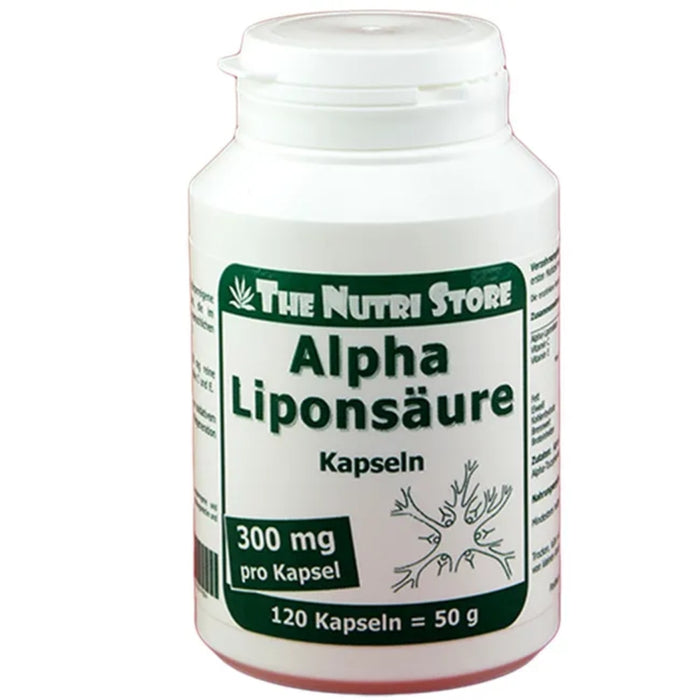THE NUTRI STORE Alpha Liponsäure 300 mg Kapseln, 120 St. Kapseln
