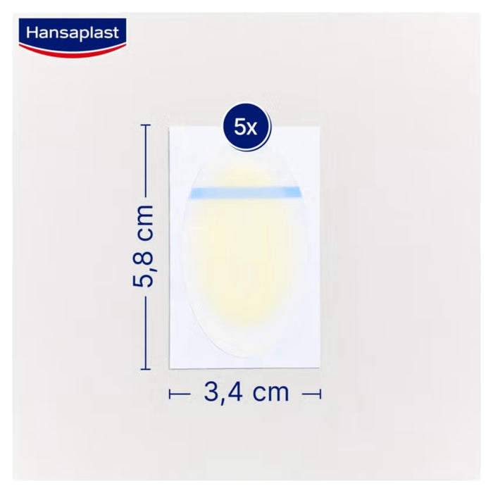 Hansaplast Blasen-Pflaster groß für Fersen, 5 St. Pflaster