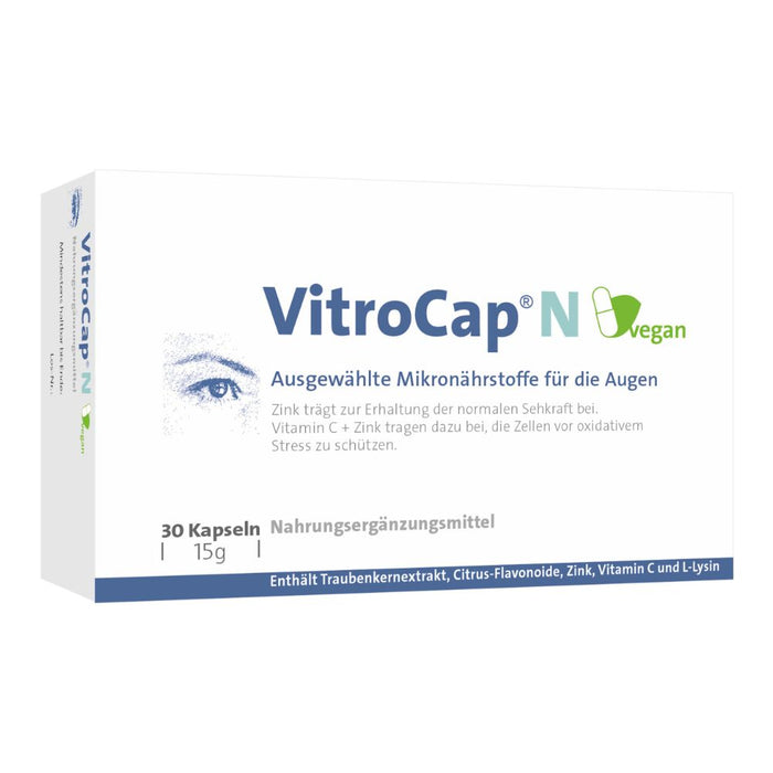 VitroCap N vegan, bei Glaskörperdegeneration der Augen, 30 St. Kapseln