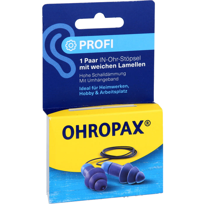 OHROPAX Profi Lamellenstöpsel In-Ohr, 2 St. Ohrstöpsel