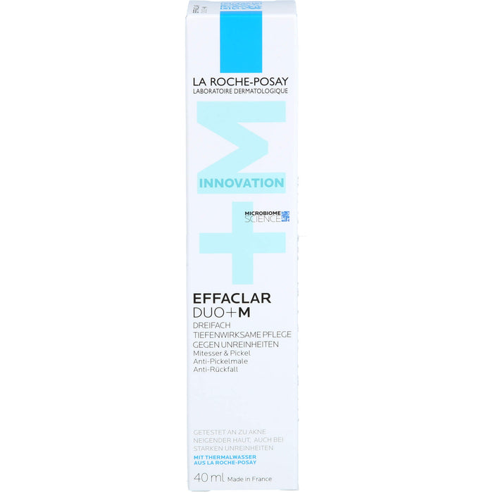 La Roche-Posay Effaclar Duo+M dreifach tiefenwirksame Pflege gegen Unreinheiten, 40 ml Creme