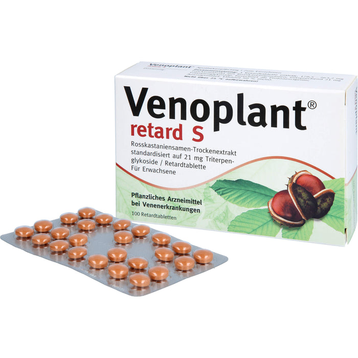 Venoplant retard S Tabletten bei Schmerzen und Schweregefühl in den Beinen, 100 St. Tabletten