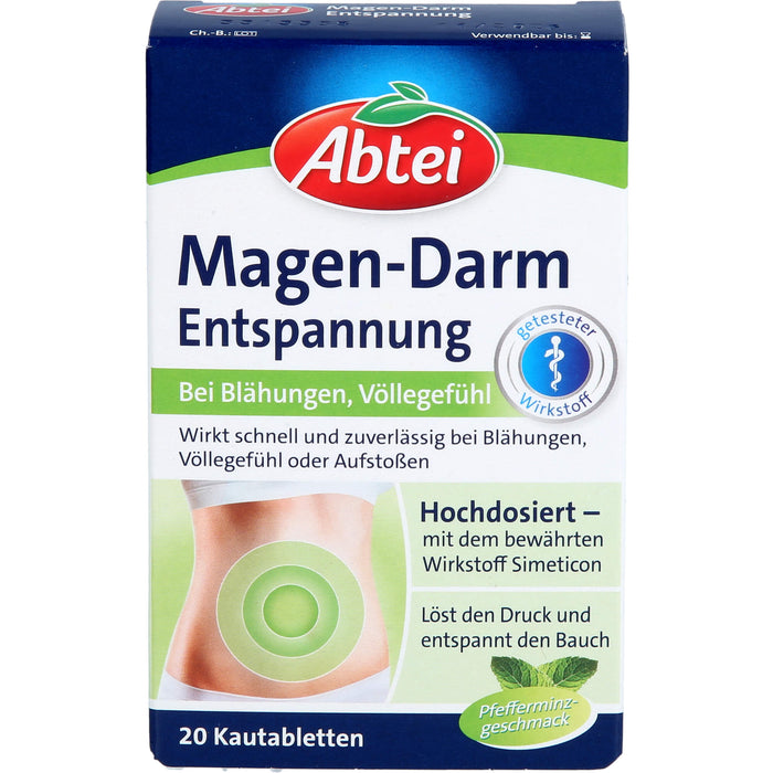 Abtei Magen-Darm-Entspannungstabletten, 20 St. Tabletten