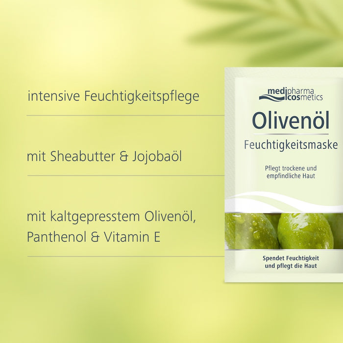 Medipharma Cosmetics Olivenöl Feuchtigkeitsmaske pflegt trockene und empfindliche Haut, 15 ml Gesichtsmaske