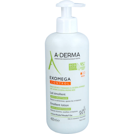 A-DERMA EXOMEGA CONTROL rückfettende Milch, 400 ml Lotion