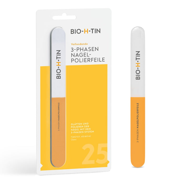 BIO-H-TIN Systematische 3-Phasen Nagelpolierfeile: Nagelpflege mit einem 3-Phasen System, 1 St. Feile