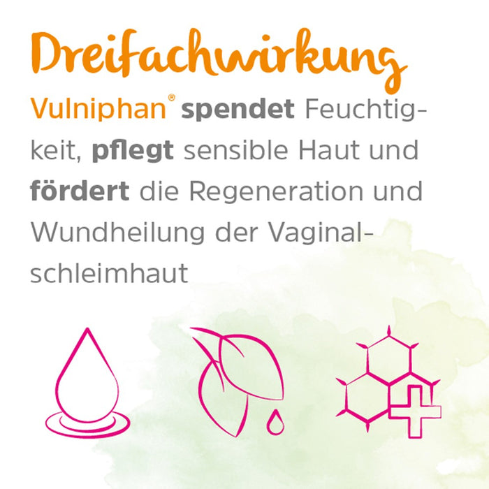 Vulniphan Vaginalovula: Feuchtigkeit und Regeneration für die Vaginalschleimhaut, 10 St. Zäpfchen