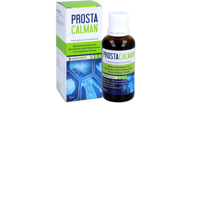 PROSTACALMAN Tropfen bei Blasenentzündungen, Beschwerden beim Wasserlassen und vergrößerter Prostata, 50 ml Lösung