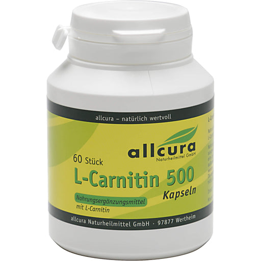 Allcura L-Carnitin 500 Kapseln, 60 St. Kapseln