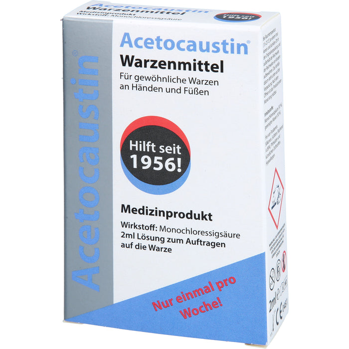 Acetocaustin Lösung bei Warzen, 2 ml Lösung