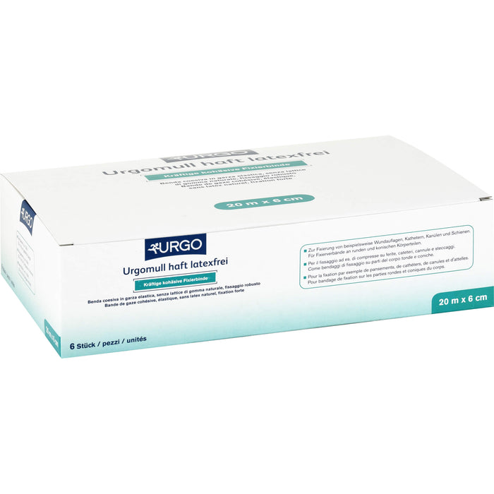 Urgomull haft latexfrei 20 m x 6 cm, 6 St. Binde