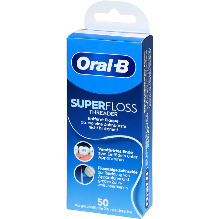 Oral-B Zahnseide Superfloss Threader, 50 St. Zahnseide