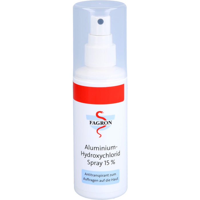 FAGRON Aluminium-Hydroxychlorid Spray 15% Antitranspirant, 100 ml Lösung