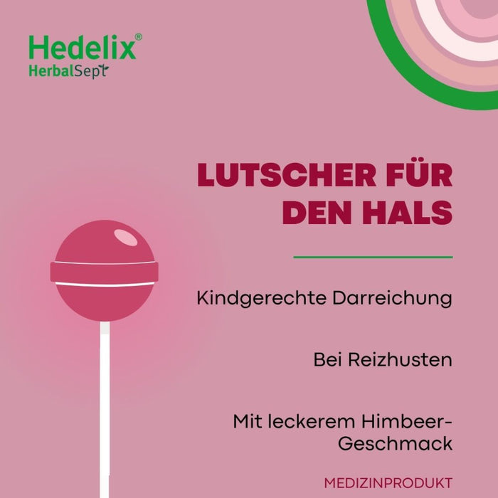 Hedelix HerbalSept Husten Lutscher Kids, 6 St. Lutscher