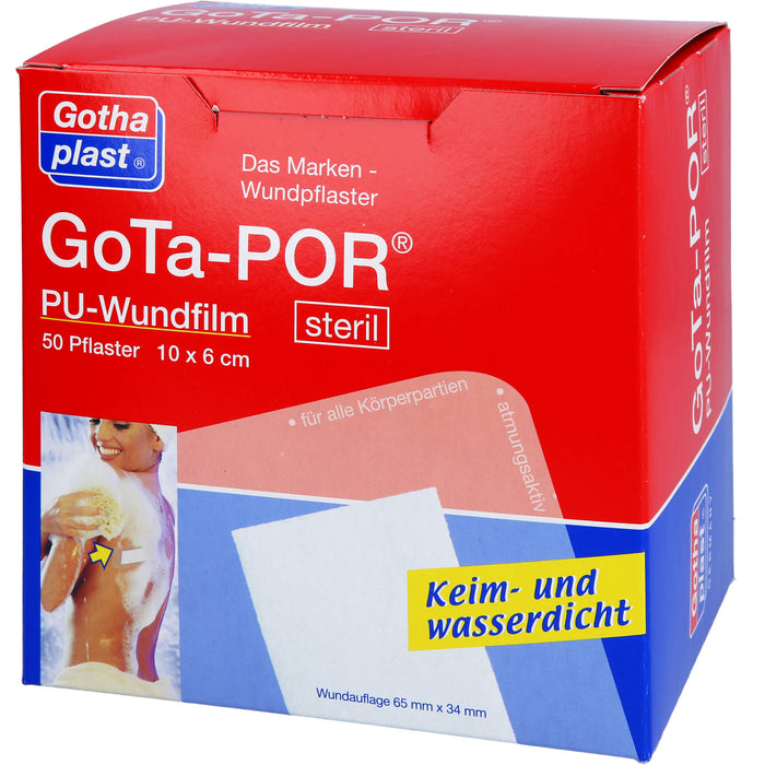 Gota-POR PU Wundfilm 10x6cm steril, 50 St PFL