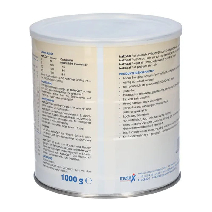 MaltoCal 19 Pulver zur Energieanreicherung mit Kohlenhydraten, 1000 g Pulver