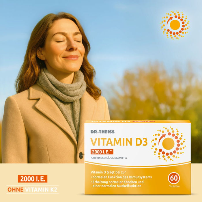 Dr. THEISS Vitamin D3 2000 I.E., 60 St. Tabletten
