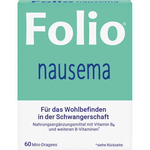 Folio Nausema Mini-Dragees für das Wohlbefinden in der Schwangerschaft, 60 St. Dragees